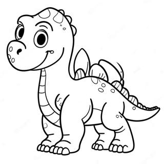 Rex The Friendly Dinosaur Coloring Page 73243-58686