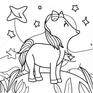 Glittery Starry Night Coloring Page 73263-58697