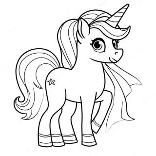 Rare Unicorn Rarity Coloring Page 7327-5950