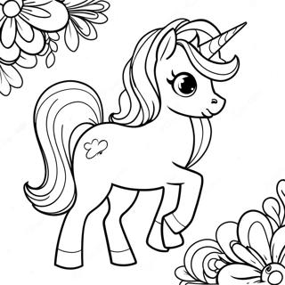 Rare Unicorn Rarity Coloring Page 7327-5952