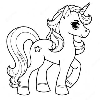 Rare Unicorn Rarity Coloring Page 7327-6049