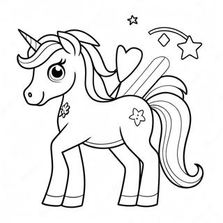 Rare Unicorn Rarity Coloring Page 7327-6050