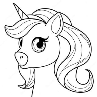 Rare Unicorn Rarity Coloring Page 7327-6051