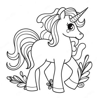 Rare Unicorn Rarity Coloring Page 7327-6052