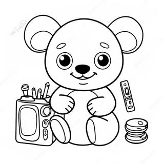 Toodles With Colorful Gadgets Coloring Page 73283-58711