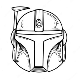 Mandalorian Helmet Coloring Page 73292-58722