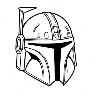 Mandalorian Helmet Coloring Page 73292-58723