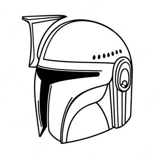 Mandalorian Helmet Coloring Page 73292-58724