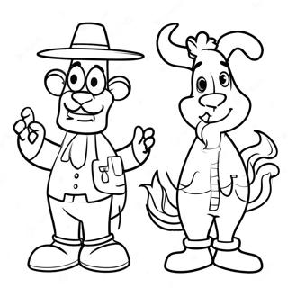 Colorful Spanishtuff Characters Coloring Page 73303-58730