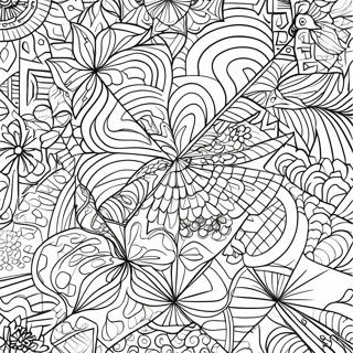 Geometric Tessellation Coloring Page 73313-58737