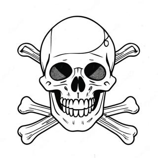 Skull And Crossbones Coloring Page 73322-58741