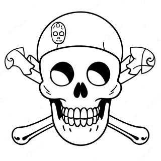 Skull And Crossbones Coloring Page 73322-58743