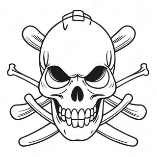 Skull And Crossbones Coloring Page 73322-58744