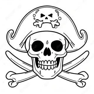 Pirate Skull And Crossbones Coloring Page 73323-58747