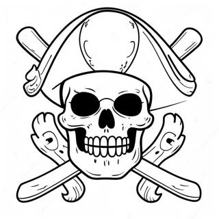 Pirate Skull And Crossbones Coloring Page 73323-58748