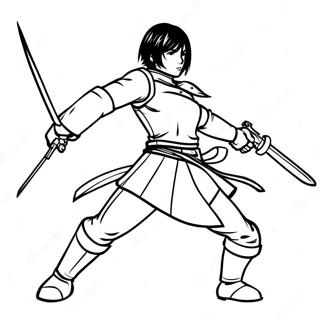 Mikasa Coloring Pages