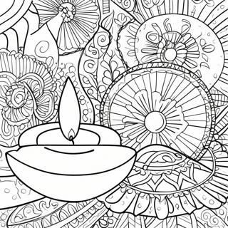 Diya Coloring Page 73352-58764