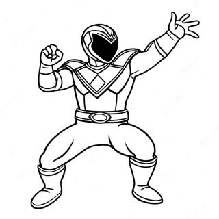 Mighty Morphin Green Ranger Coloring Page 73363-58781