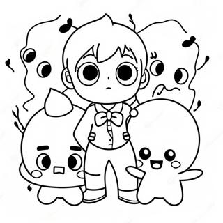 Hanako Kun With Ghostly Friends Coloring Page 73383-58797