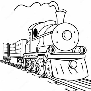 Colorful Train Eater Adventure Coloring Page 73443-58839