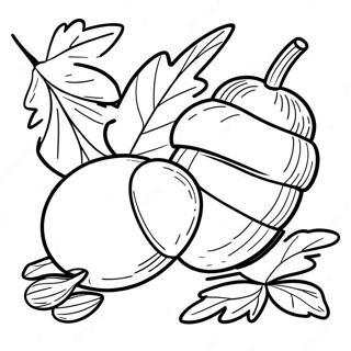 Acorn Coloring Page 7346-6068