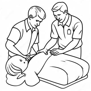 Cpr Training Techniques Coloring Page 73492-58879