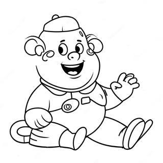 Funny Cpr Cartoon Characters Coloring Page 73493-58887