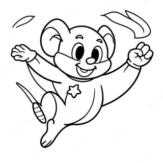 Mighty Mouse Flying High Coloring Page 73503-58889