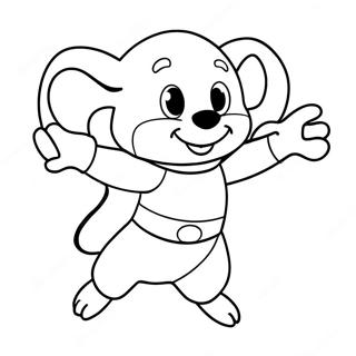 Mighty Mouse Flying High Coloring Page 73503-58891