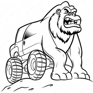 Bigfoot Monster Truck Page Coloring Pages