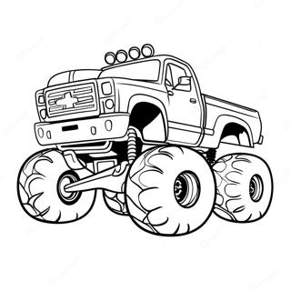 Bigfoot Monster Truck Roaring Coloring Page 73532-58911