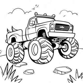 Epic Bigfoot Monster Truck Adventure Coloring Page 73533-58915