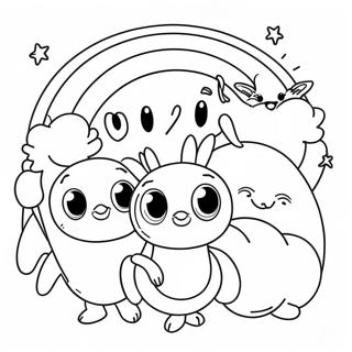 Orange Rainbow Friends Coloring Page 73562-58940