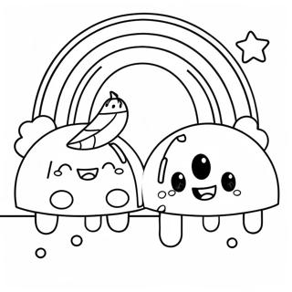 Happy Orange Rainbow Friends Coloring Page 73563-58934