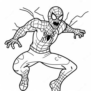 Creepy Zombie Spiderman In Action Coloring Page 73593-58961