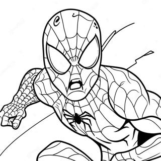 Creepy Zombie Spiderman In Action Coloring Page 73593-58962