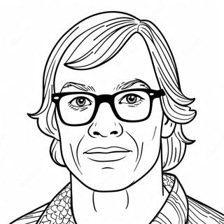 Jeffrey Dahmer Portrait Coloring Page 73612-58980