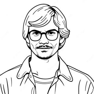 Creepy Jeffrey Dahmer Coloring Page 73613-58974