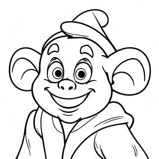 Dopey With Happy Face Coloring Page 73623-58986