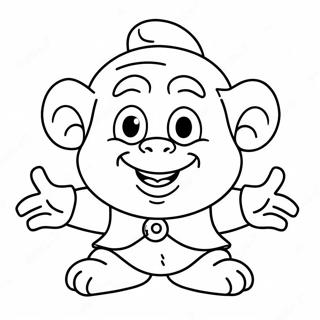 Dopey With Happy Face Coloring Page 73623-58988