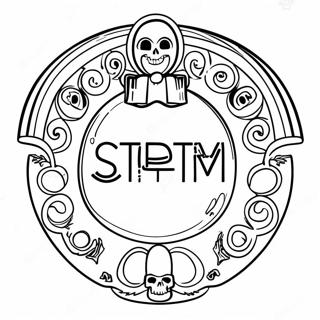 American Horror Story Logo Coloring Page 73632-58991