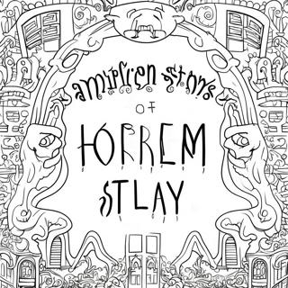 American Horror Story Logo Coloring Page 73632-58992