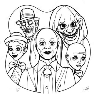 Creepy American Horror Story Characters Coloring Page 73633-58996