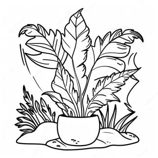 Adventurous Fern Grows Coloring Page 73653-59011