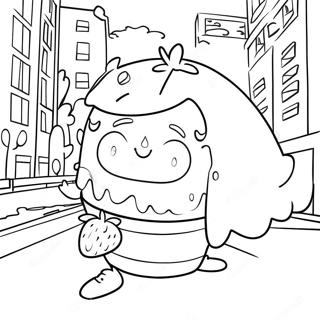 Strawberry Shortcake Berry In The Big City Coloring Pages