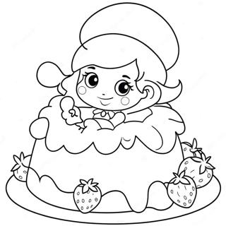 Adventurous Strawberry Shortcake Coloring Page 73663-59014