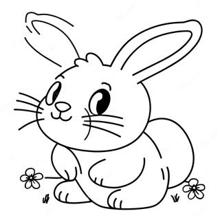 Bunny Printout Coloring Page 7366-6079