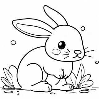 Bunny Printout Coloring Page 7366-6080