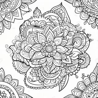 Stoner Trippy Mandala Coloring Page 73682-59039