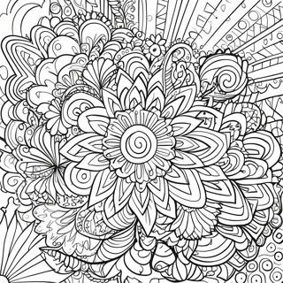 Stoner Trippy Mandala Coloring Page 73682-59040